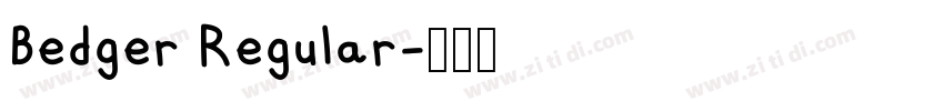 Bedger Regular字体转换